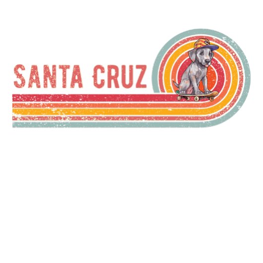 Retro Santa Cruz Skateboarden Grote Deen T-shirt
