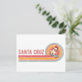 Retro Santa Cruz Skateboarding Franse Bulldog Briefkaart (Staand voorkant)