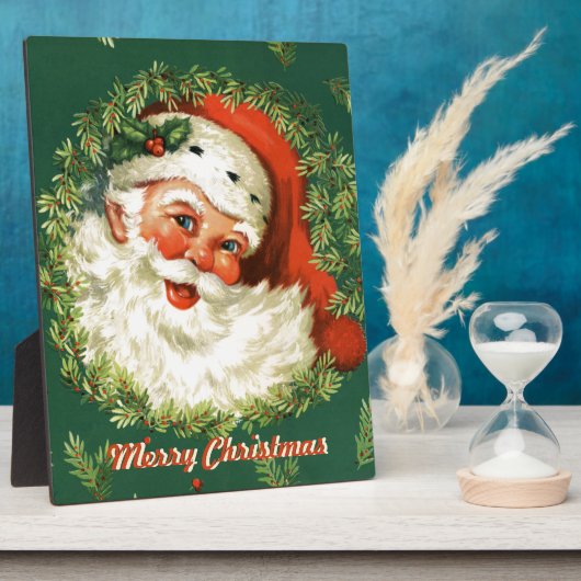 Retro Santa Decorative Plaque Fotoplaat (Zijkant)