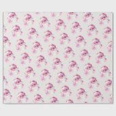 Retro Santa Face Peace Sign Christmas White Cadeaupapier (Vlak)