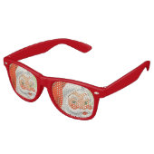 Retro Santa glazen Zonnebril (Gekanteld)