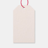 Retro Santa Happy Holidays Cadeaulabel (Achterkant)