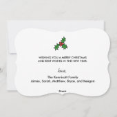 Retro Santa Ho Ho Ho Feestdagen Feestdagenkaart (Achterkant)