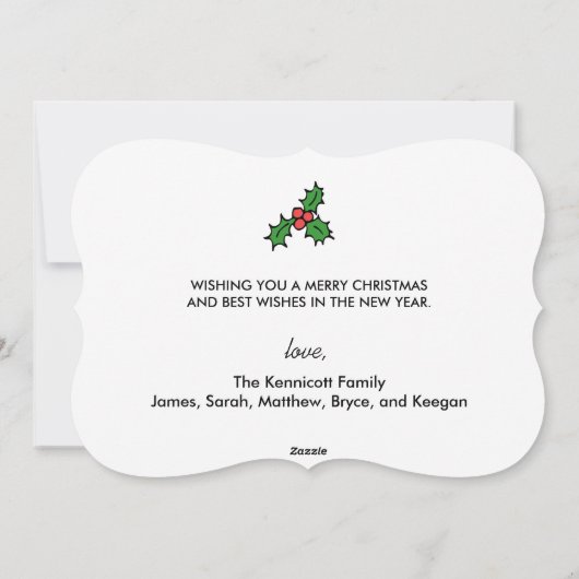 Retro Santa Ho Ho Ho Feestdagen Feestdagenkaart (Achterkant)