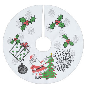 Retro Santa Ho Ho Kerstboomrok Kerstboom Rok