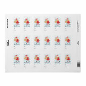Retro Santa Holiday Gift Label (Full Sheet)
