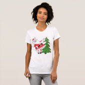 Retro Santa Holiday-overhemden en cadeautjes T-shirt (Voorkant volledig)