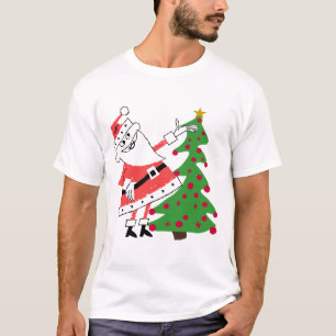 Retro Santa Holiday-overhemden en cadeautjes T-shirt