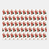 Retro Santa Inpakpapier Vel (Voorkant)