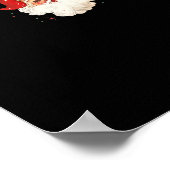 retro santa kerst sweatshirt poster (Hoek)