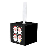 Retro Santa Kerstcadeau Kerstmis Matching Familie Decoratie (Voorkant hoekig)