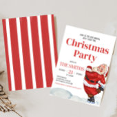  Retro Santa Kerstfeest Uitnodiging