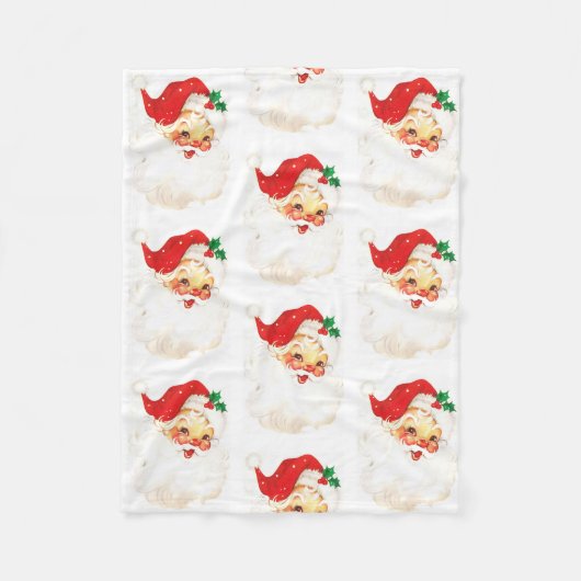 Retro Santa kerstFeestdagen Blanket Fleece Deken (Voorkant)