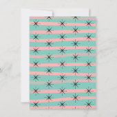  Retro Santa Kerstmis Cocktail Party Kaart (Achterkant)