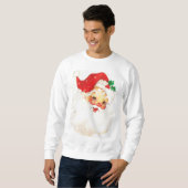 Retro Santa Kerstmis Jumper Sweater (Voorkant volledig)
