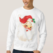 Retro Santa Kerstmis Jumper Sweater (Voorkant)