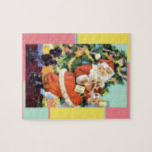 Retro Santa, Koekjes en Melk, en Dansende Poodle Legpuzzel (Horizontaal)