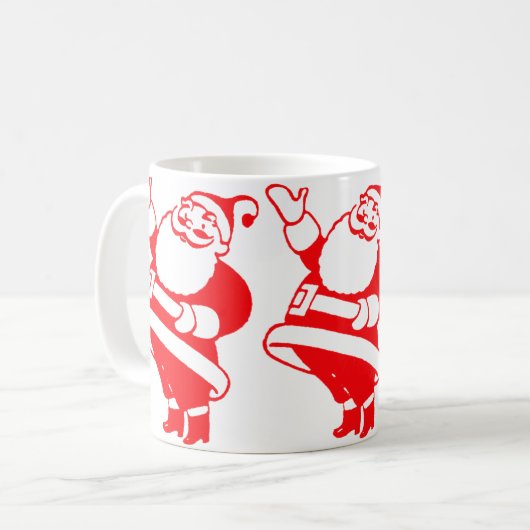 Retro Santa Koffiemok (Voorkant links)