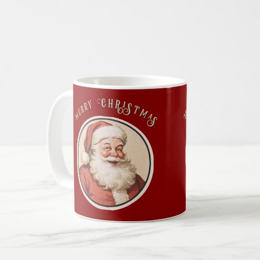 Retro Santa Koffiemok (Voorkant links)