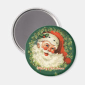 Retro Santa Magnet (Voorkant / Achterkant)