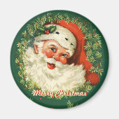 Retro Santa Magnet (Voorkant)