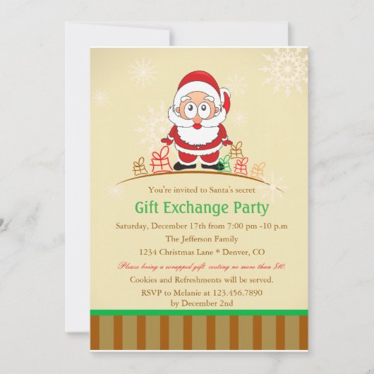 Retro Santa met cadeaus Kaart (Voorkant)