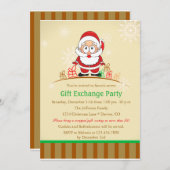 Retro Santa met cadeaus Kaart (Voorkant / Achterkant)