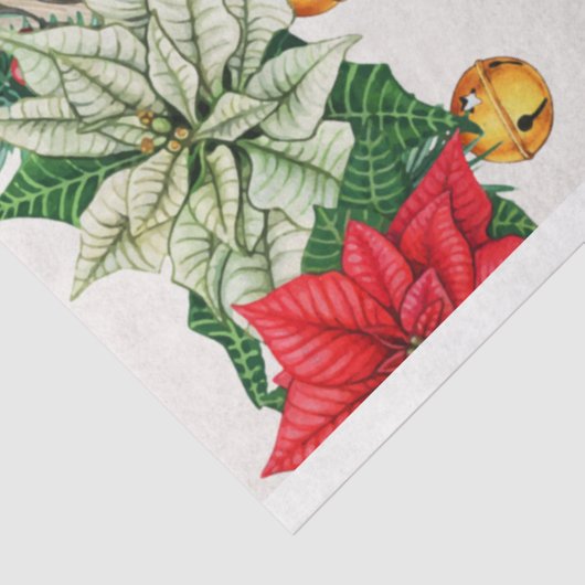 Retro Santa met een kerststop Tissuepapier (Detail)