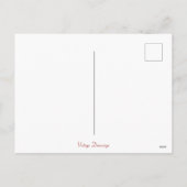  Retro Santa met snoeprietkerstmis Feestdagenkaart (Achterkant)