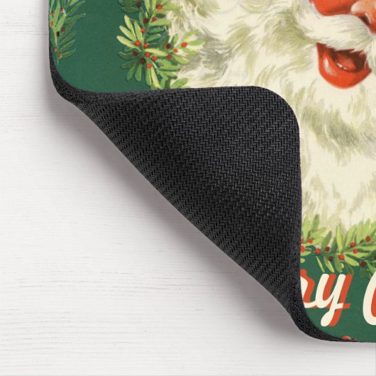 Retro Santa Mousepad Muismat (Hoek)