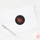 Retro Santa Nice Nice Ba Ronde Sticker (Envelop)