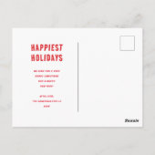 Retro Santa op Rocket Non-Photo Kerstvakantie Briefkaart (Achterkant)