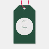 Retro Santa Persoonlijk Cadeaulabel (Achterkant)