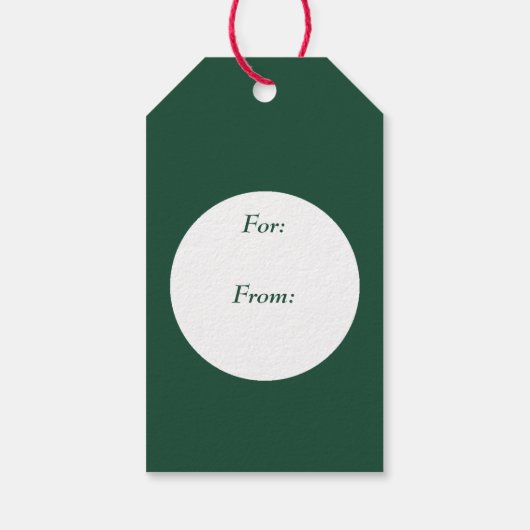 Retro Santa Persoonlijk Cadeaulabel (Achterkant)