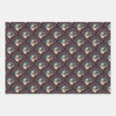 Retro Santa Pinkmas Mandala Art Deco Scallop Inpakpapier Vel (Voorkant 3)