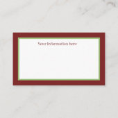 retro  Santa reinder voegt informatie toe Visitekaartje (Achterkant)