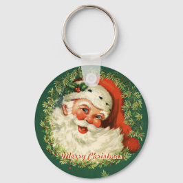 Retro Santa Sleutelhanger