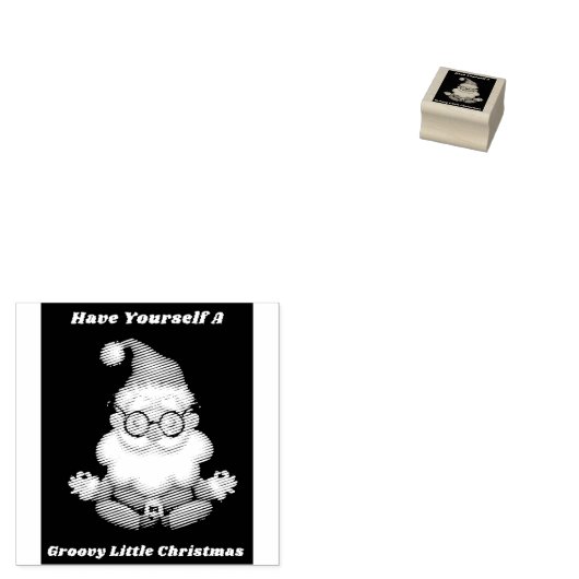 Retro Santa stempel (Gestempeld)