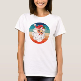 retro Santa sunset T-shirt