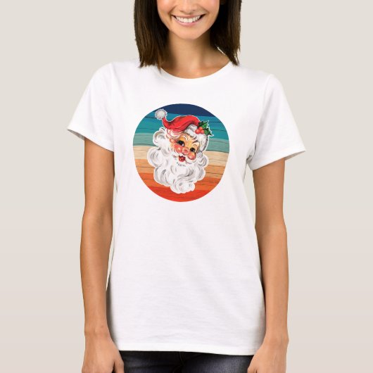 retro Santa sunset T-shirt (Voorkant)