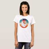 retro Santa sunset T-shirt (Voorkant volledig)
