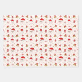 Retro Santa Vakantie inpakpapier (Voorkant 3)