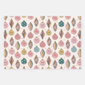 Retro Santa Vakantie inpakpapier (Voorkant 2)