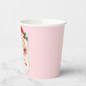 Retro Santa verjaardag Papieren Bekers (Links)