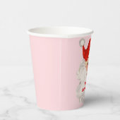 Retro Santa verjaardag Papieren Bekers (Rechts)