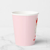 Retro Santa verjaardag Papieren Bekers (Rechts)