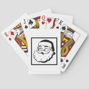 Retro Santa White Speelkaarten