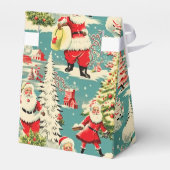 Retro Santa Wonderland 2 Bedankdoosjes (Achterkant)