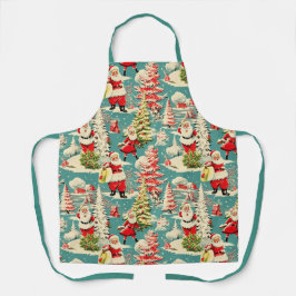 Retro Santa Wonderland 2 Schort