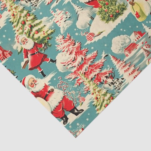 Retro Santa Wonderland 2 Tissuepapier (Detail)